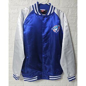 Toronto Blue Jays MLB baseball Satin Jacket Mitchell & Ness Size MT Medium Tall